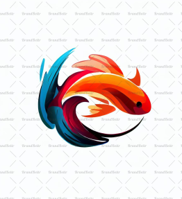 Abstrakter Koi